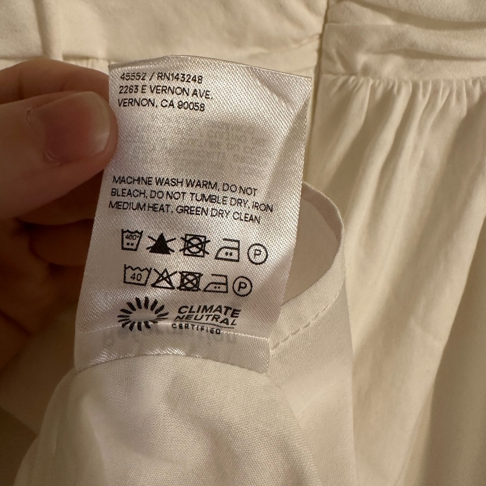 Reformation White Catarina Mini Dress - Picture 9 of 9